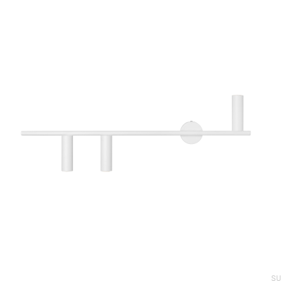 Kinkiet Trevo 3 Metalowy Biały (Lewy)