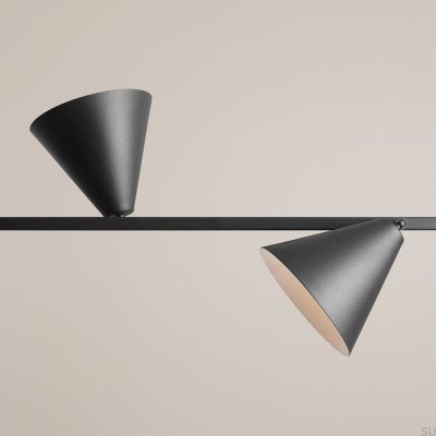 Lampa wisząca Form 4 Metalowa Czarna