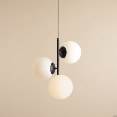 Lampa wisząca Fin 3 M Metalowa Czarna