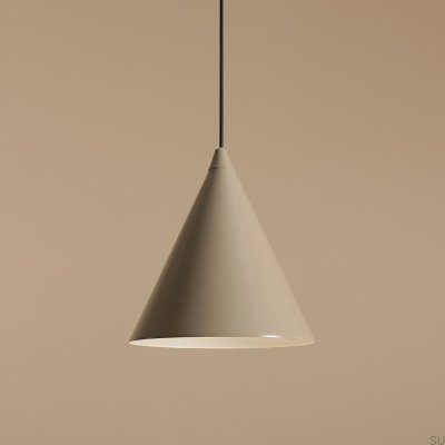 Lampa wisząca Form Metalowa Beżowa