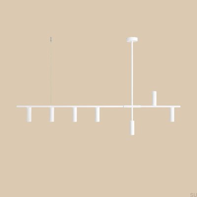 Lampa wisząca Trevo 7 Metalowa Biała
