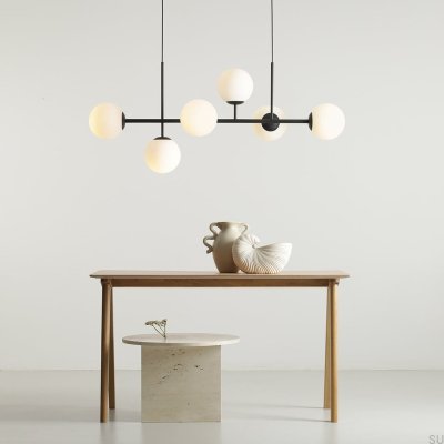 Lampa wisząca Fin 6 Metalowa Czarna