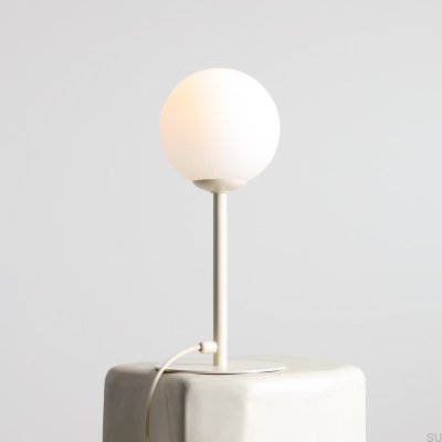 Lampka biurkowa Pinne Metalowa Kremowa