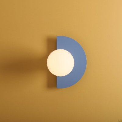 Kinkiet Loop Metalowy Niebieski