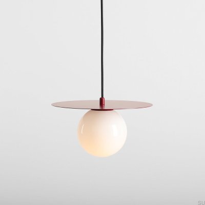 Lampa wisząca Loop S Metalowa Bordowa