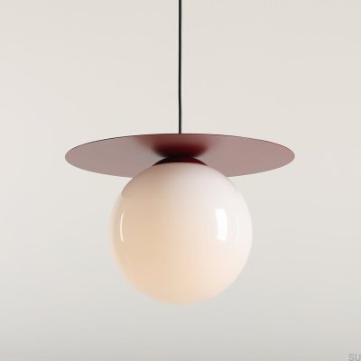 Lampa wisząca Loop L Metalowa Bordowa