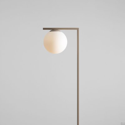 Lampa stojąca Zac Metalowa Beżowa