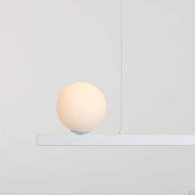 Lampa wisząca Garda 4 Metalowa Biała