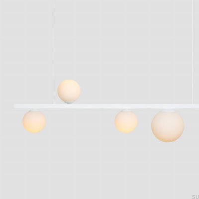 Lampa wisząca Garda 5 Metalowa Biała