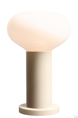 Lampka biurkowa Flo S Metalowa Kremowa