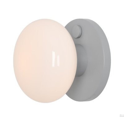 Kinkiet Flo S Metalowy Szary