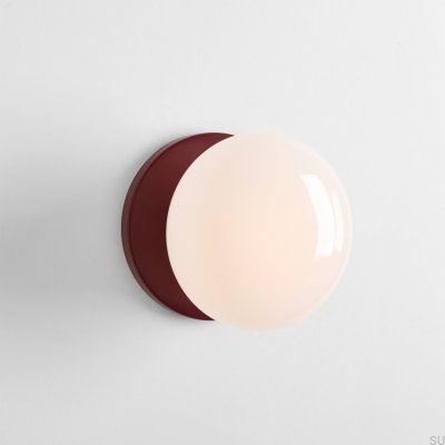 Kinkiet Flo S Metalowy Czerwony