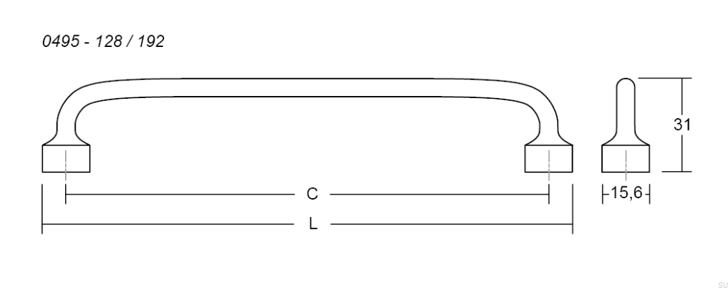 0495192Z28--Uchwyt-meblowy-podłużny-Floid-192-Złoty-szczotkowany-Viefe-Skandynawskie-Uchwyty