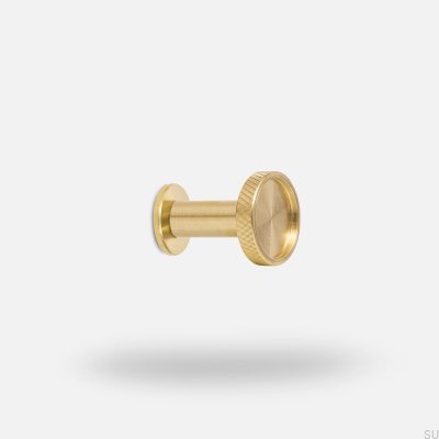 Wieszak ścienny Vera S W Mosiężny Szczotkowany Nielakierowany