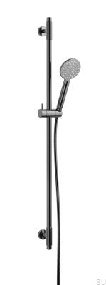 Drążek prysznicowy z regulowanym uchwytem ściennym ARM100 Mosiężny Czarny Chromowany