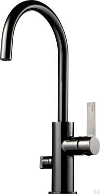 Bateria kuchenna z zaworem do zmywarki ARM184 Mosiężna Czarna Chromowana