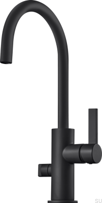 Bateria kuchenna z zaworem do zmywarki ARM184 Mosiężna Czarna Matowa