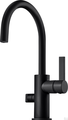 Bateria kuchenna z zaworem do zmywarki ARM384 Mosiężna Czarna Matowa