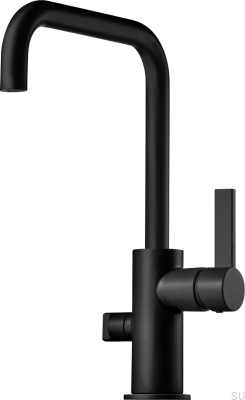 Bateria kuchenna z zaworem do zmywarki ARM584 Mosiężna Czarna Matowa