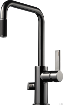 Bateria kuchenna ARM587 Mosiężna Czarna Chromowana