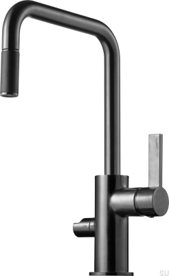 Bateria kuchenna ARM587 Mosiężna Czarna Chromowana Szczotkowana