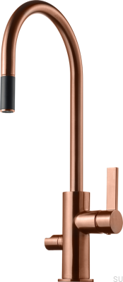 Bateria kuchenna z zaworem do zmywarki ARM885 Miedziana Szczotkowana Nielakierowana