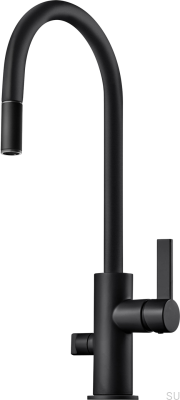 Bateria kuchenna z zaworem do zmywarki ARM885 Mosiężna Czarna Matowa