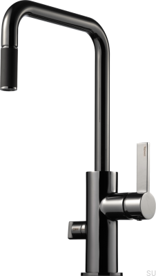 Bateria kuchenna z zaworem do zmywarki ARM887 Mosiężna Czarna Chromowana