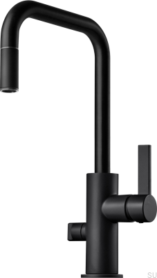 Bateria kuchenna z zaworem do zmywarki ARM887 Mosiężna Czarna Matowa