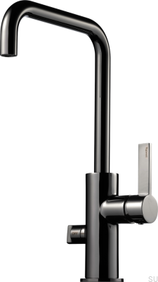 Bateria kuchenna z zaworem do zmywarki ARM984 Mosiężna Czarna Chromowana