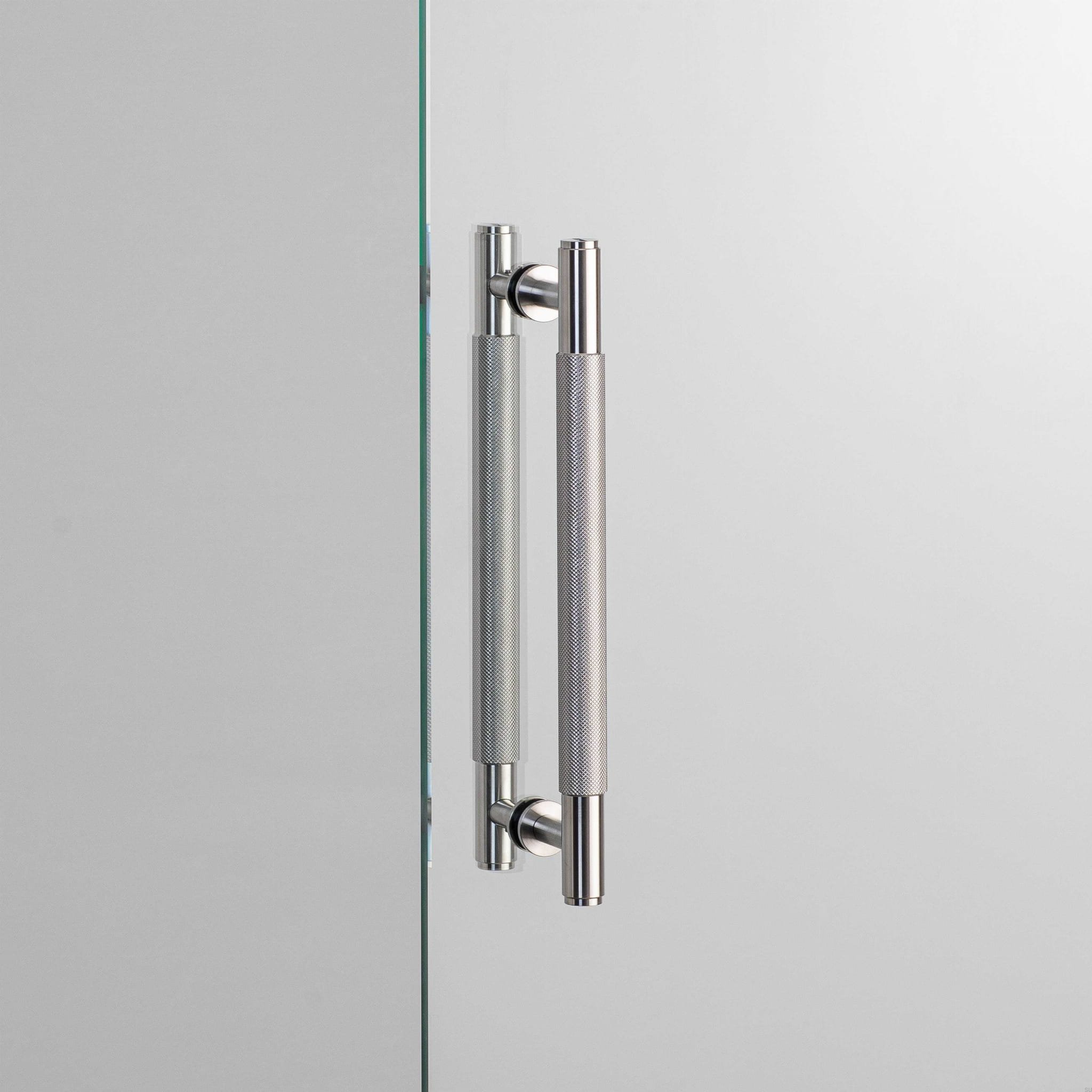 Uchwyt meblowy PULL BAR Double-sided stalowy na szklanych drzwiach