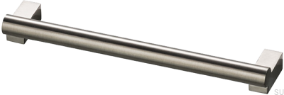 Uchwyt meblowy podłużny Bar173 160 Mosiężny Niklowany Szczotkowany