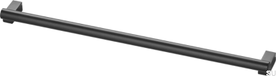 Uchwyt meblowy podłużny Bar333 320 Mosiężny Czarny Matowy
