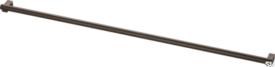 Uchwyt meblowy podłużny Bar569 556 Mosiężny Brązowy