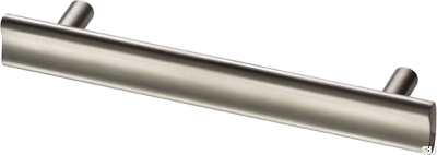 Uchwyt meblowy podłużny Bean 128 Mosiężny Niklowany Szczotkowany