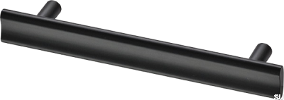 Uchwyt meblowy podłużny Bean 128 Mosiężny Czarny Matowy