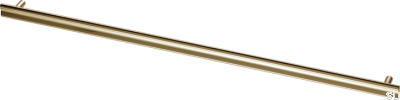 Uchwyt meblowy podłużny Bean 556 Mosiężny Polerowany Nielakierowany
