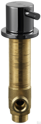 Zawór odcinający zmywarkę BI284 Mosiężny Czarny Chromowany