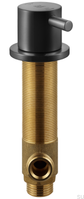 Zawór odcinający zmywarkę BI284 Mosiężny Czarny Matowy