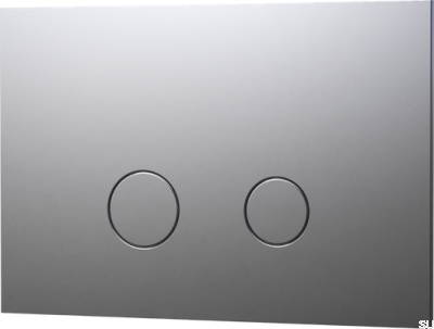 Przycisk spłukujący DUO112 TECE Mosiężny Srebrny Chromowany