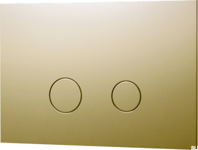 Przycisk spłukujący DUO112 TECE Mosiężny Miodowe Złoto