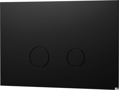 Przycisk spłukujący DUO112 TECE Mosiężny Czarny Matowy