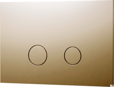 Przycisk spłukujący DUO112 TECE Mosiężny Polerowany Nielakierowany