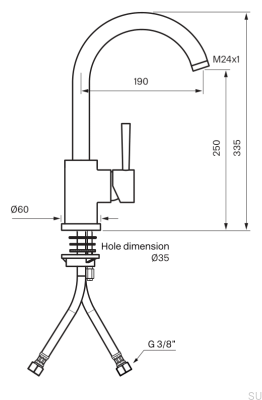 Bateria kuchenna EVO180 Mosiężna Miodowe Złoto Szczotkowane