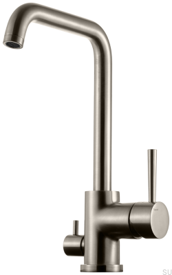 Bateria kuchenna z zaworem do zmywarki EVO984 Mosiężna Niklowana Szczotkowana