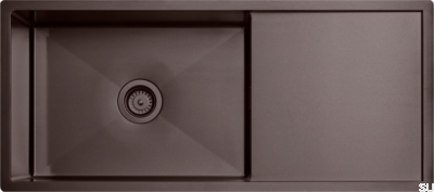 Zlewozmywak kuchenny 8140 Stalowy Brązowy PVD