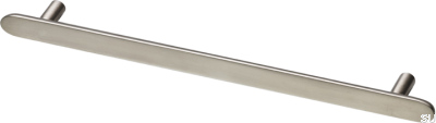Uchwyt meblowy podłużny Pastille L 256 Mosiężny Niklowany Szczotkowany