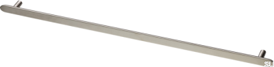 Uchwyt meblowy podłużny Pastille 536 Mosiężny Niklowany Szczotkowany