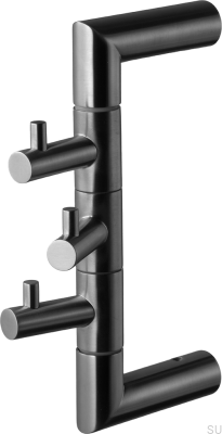 Wieszak na ręczniki TA253 Mosiężny Czarny Chromowany Szczotkowany