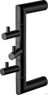 Wieszak na ręczniki TA253 Mosiężny Czarny Matowy
